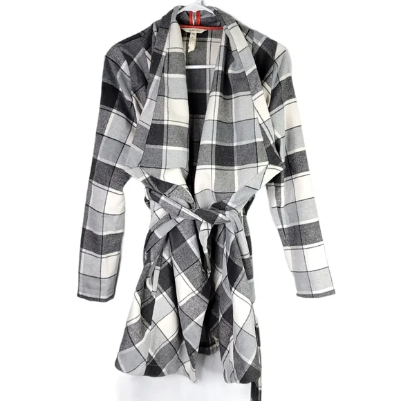 Matilda Jane Check it Twice plaid wrap jacket - Picture 2 of 10